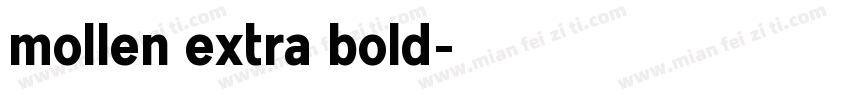 mollen extra bold字体转换